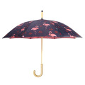 Neuer Flamingo-Wärmeübertragungs-Druck-Regenschirm mit Logo-Drucken